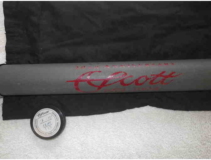 Fly rod: Scott 20th Anniversary CF 704/5 Fiberglass fly rod. 7'-0', 5 pc., 4 wt