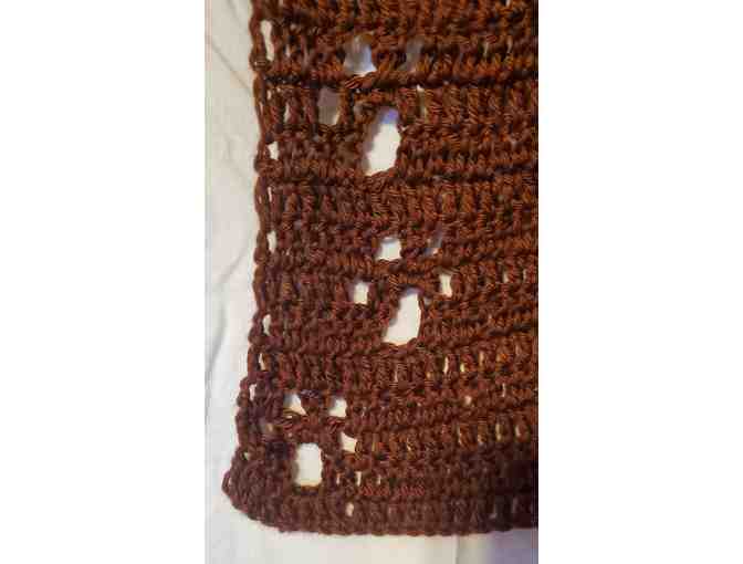 Brown Paw Print Scarf