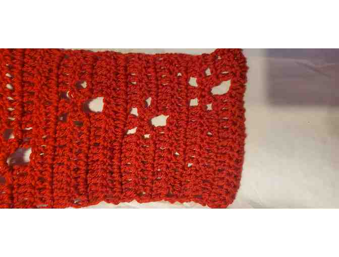 Red Paw Print Scarf