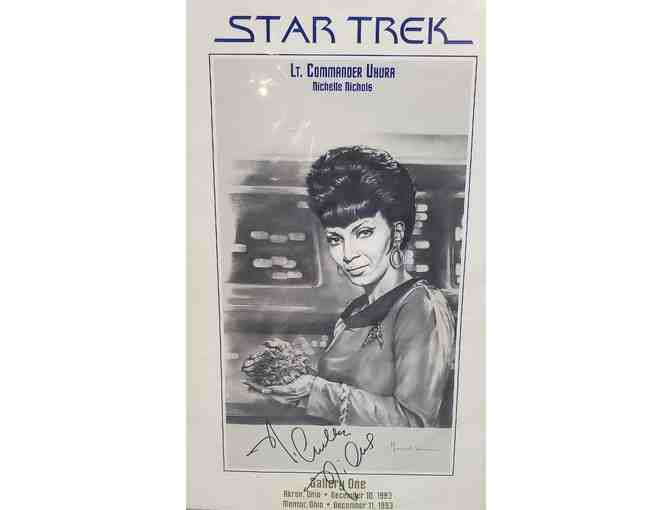 Signed Nichelle Nichols Poster by Artist Harold Nelson