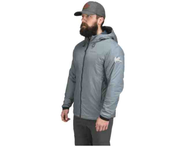 SIMMS Mens XXL Mid-Current Jacket in Storm with the CfR fly