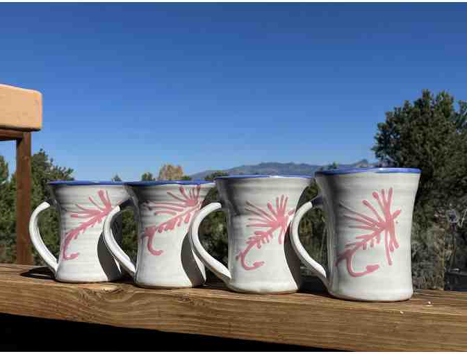 Casting for Recovery Custom White Mug Set by Artist, Stephen Kilborn