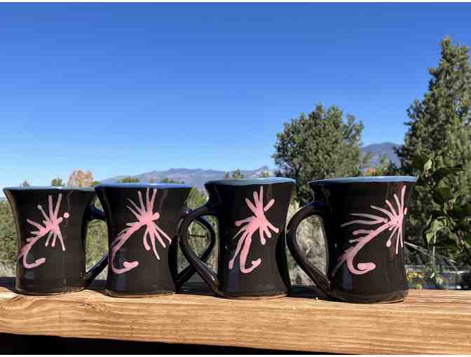 Casting for Recovery Custom Black Mug Set by Artist Stephen Kilborn