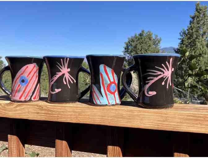 Casting for Recovery Custom Black Mug Set by Artist Stephen Kilborn