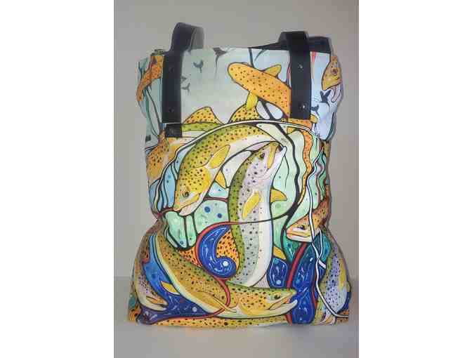 Two Bags Featuring a beautiful Fish Print