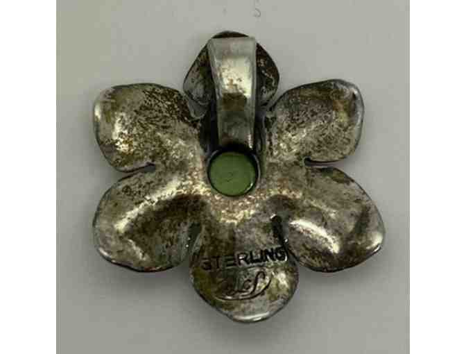 Sterling Silver Flower Pendant by Luella Schroeder