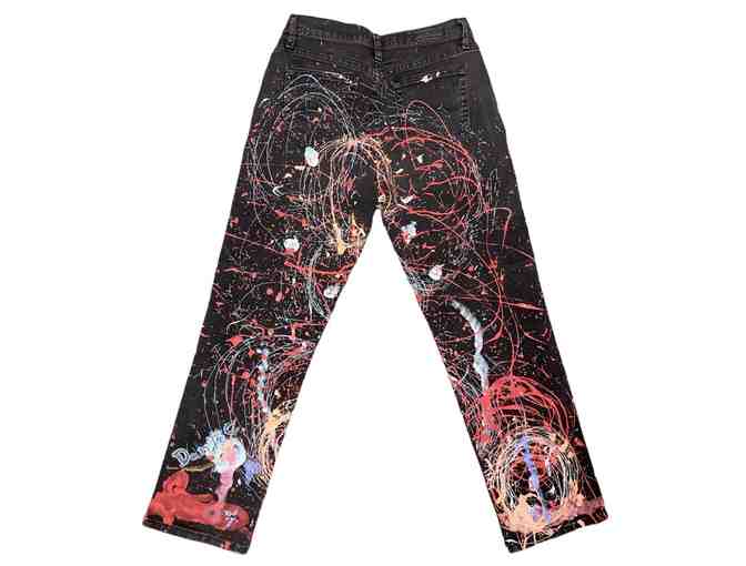 Hand-Painted Pants by Dante Caouette