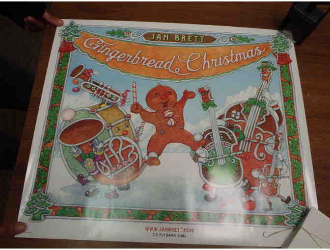 Signed Poster of 'Gingerbread Christmas' by Jan Brett