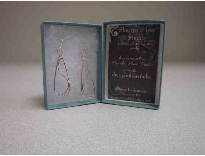 Handmade Sterling Silver Drop Earrings by Sherryb Silver Studio