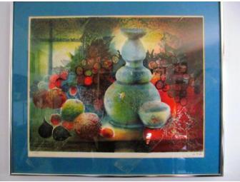 Original Still Life Lithograph signed and numbered by artist, LUZ