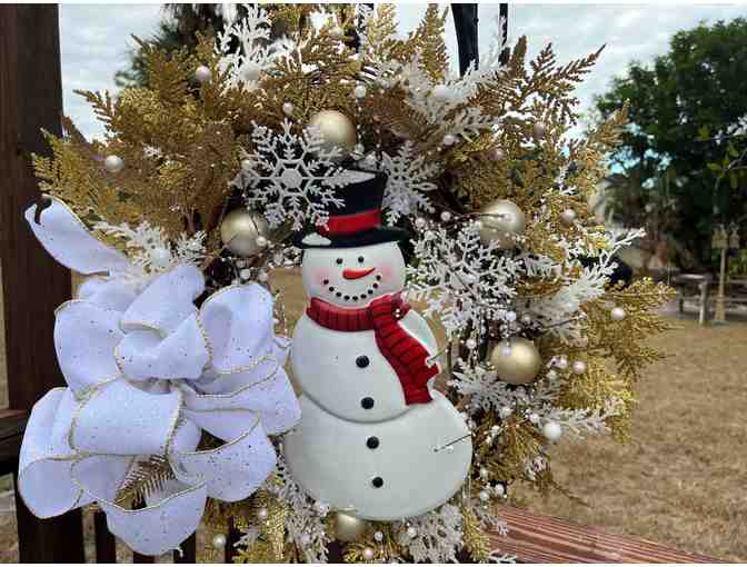 Holiday Snowman Wreath!
