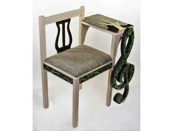 Nature's Rhythm:  Glass Mosaic Telephone Chair