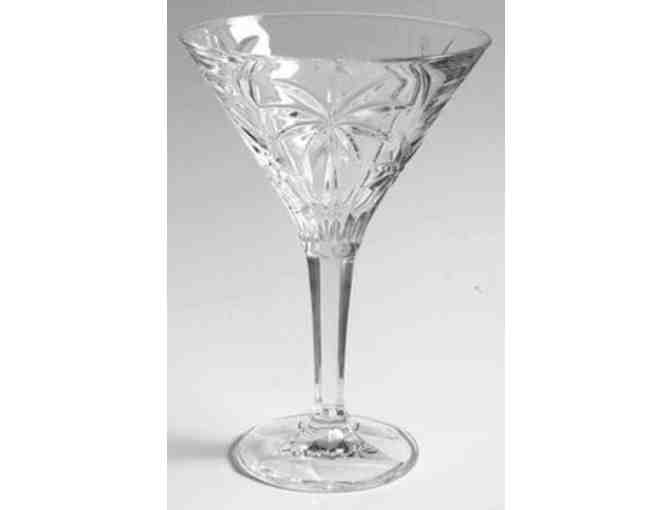Shannon South Beach Palm 3-Piece Crystal Martini Set and a 750 ML bottle of Esme Vodka