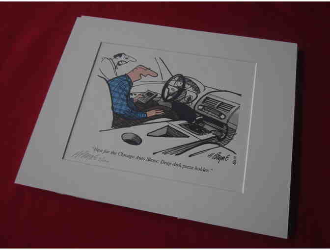 Henry Payne Cartoons - Two Color Prints and One Original!