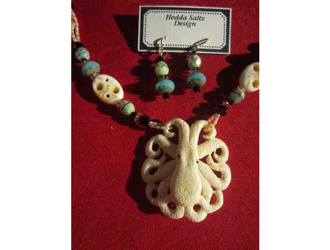 One-of-a-Kind Earrings and Octopus Necklace from Hedda P. Saltz