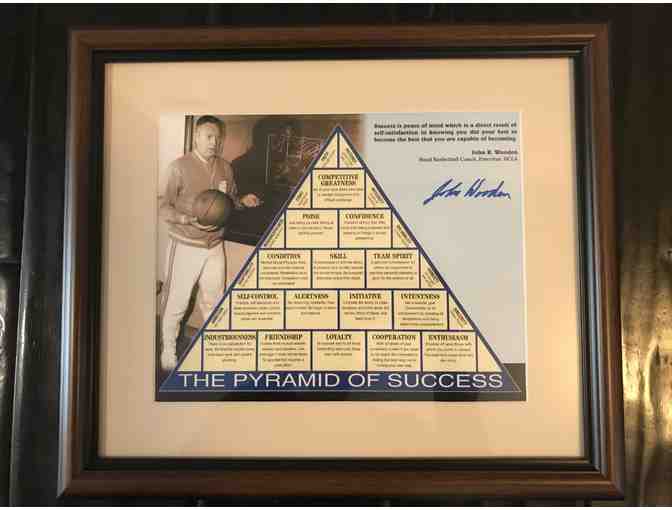 John Wooden 'Pyramid of Success' Framed Collectible