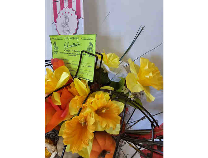 Pumpkin Center piece and Larita's Gift Certificate