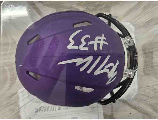 Signed Mini Helmet from Minnesota Vikings