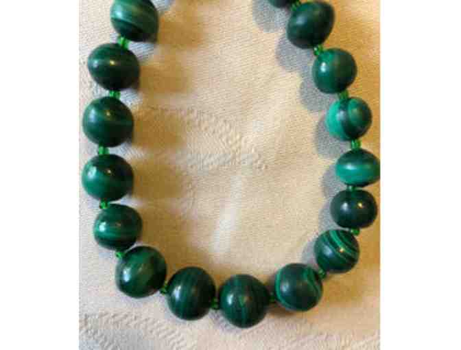 Malachite Bead Necklace