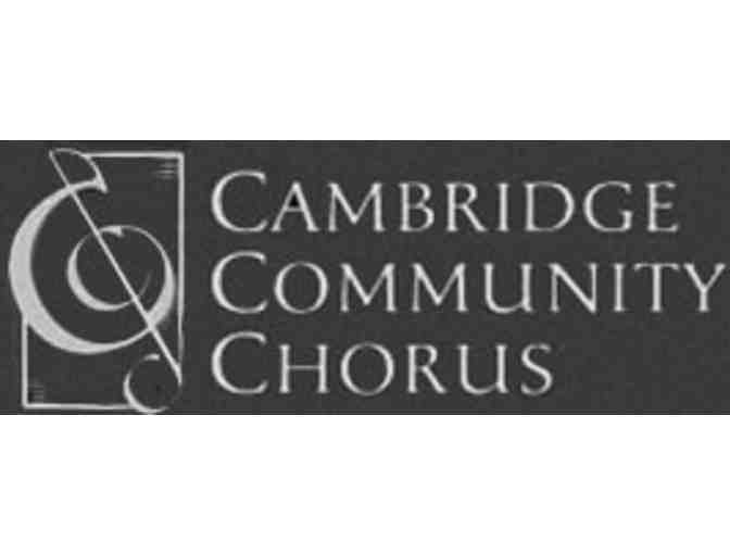 Cambridge Community Chorus Tickets to The Peacemakers