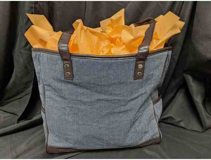 Thirty-One Cindy Tote Railroad Denim - Donated by The Stambaugh Family