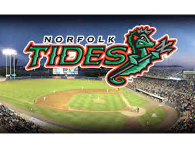 Norfolk Tides Baseball Club - Four (4) Tickets to any Home Game 2023 Season