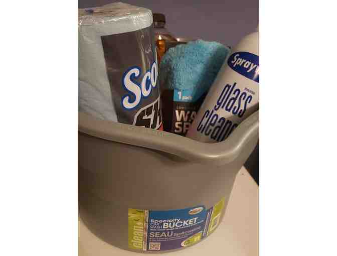 Car Wash Bucket filled w/products