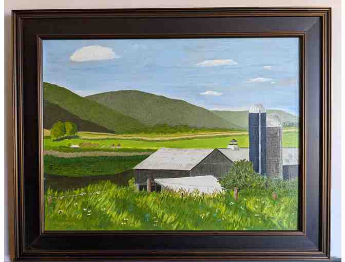 The Greens of Penns Valley by Barb Pennypacker, 2020 (oil on linen)