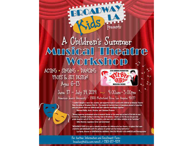 FIVE Weeks at Broadway Kids LA Musical Theater summer camp