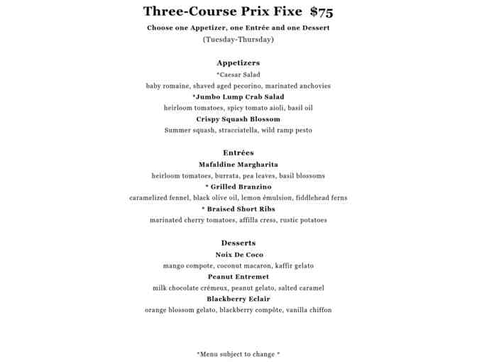 2941 Restaurant Chef's Prix Fix Menu + Wine Pairing for 4 Guests