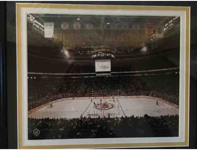 Boston Bruins Framed Picture and Medallions