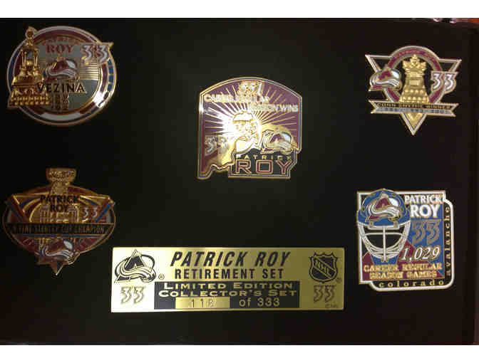 Patrick Roy Retirement  5 Pin Set