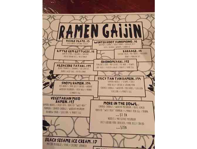 $50 Gift Certificate to Ramen Gaijin