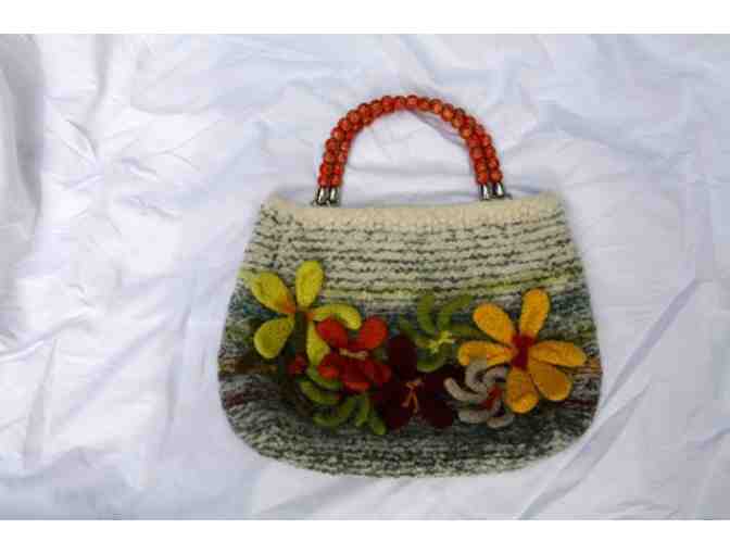 Handmade Crafted Felt Purse (3 of 3)