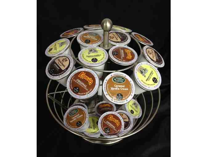 K-Cup Holder and Basket, with Select Flavored Coffee K-Cups