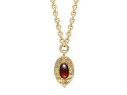 House of Harlow Coin Garnet Pendant Necklace