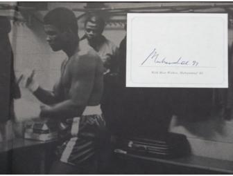 MUHAMMAD ALI SIGNED FIRST EDITION BOOK ' MUHAMMAD ALI IN PERSPECTIVE '