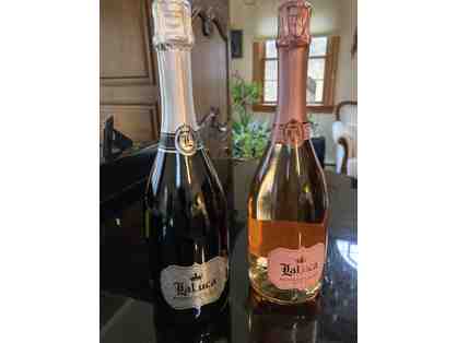 A case of LaLuca Prosecco White and Rose