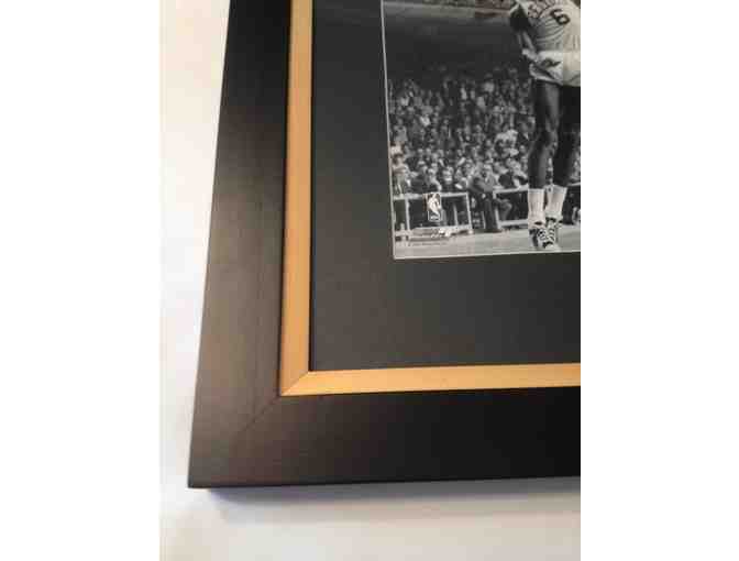 BILL RUSSELL blocking WILT CHAMBERLAIN, Officially Licensed NBA Photo