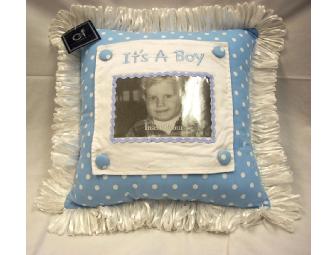 Memory Book & Baby Boy Picture Pillow