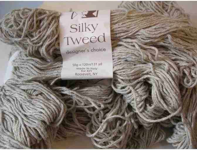 Elsebeth Lavold 'Silky Wool' Yarn - 7 Skeins (Oatmeal)