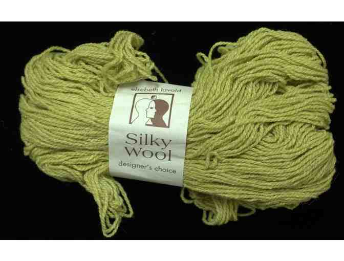 Elsebeth Lavold 'Silky Wool' Yarn - 3 Skeins (Lime)