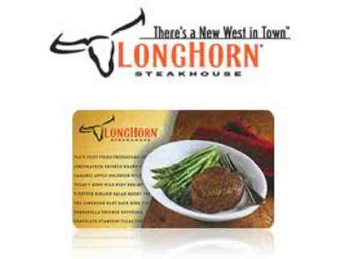 $25 Gift cards to Longhorn Steak House