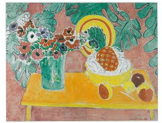 Framed Matisse Reproduction of 'Pineapple and Anemones'