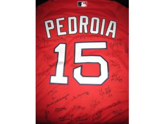 Red Sox Jersey  (#15 - Dustin Pedroia) - Signed by Team