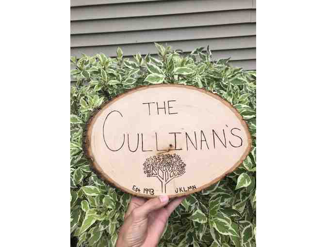 Cullinan Crafts - Personalized Wood Burned Sign