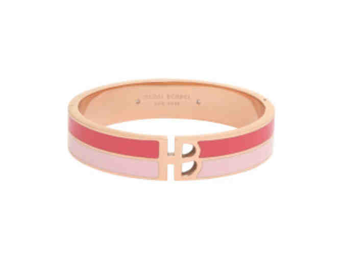 Henri Bendel Pink Split Heritage Enamel Bangle