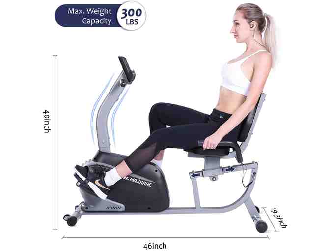 MaxKare Recumbent Exercise Bike Indoor Cycling Stationary Bike