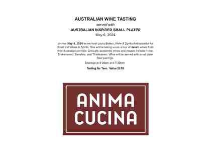 Anima Cucina Wine Tasting