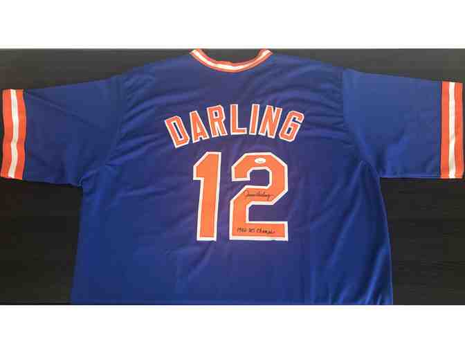 Ron Darling Autographed Jersey Inscribed ''1986 WS Champs''(JSA) (Donated by Al Berman) - Photo 1